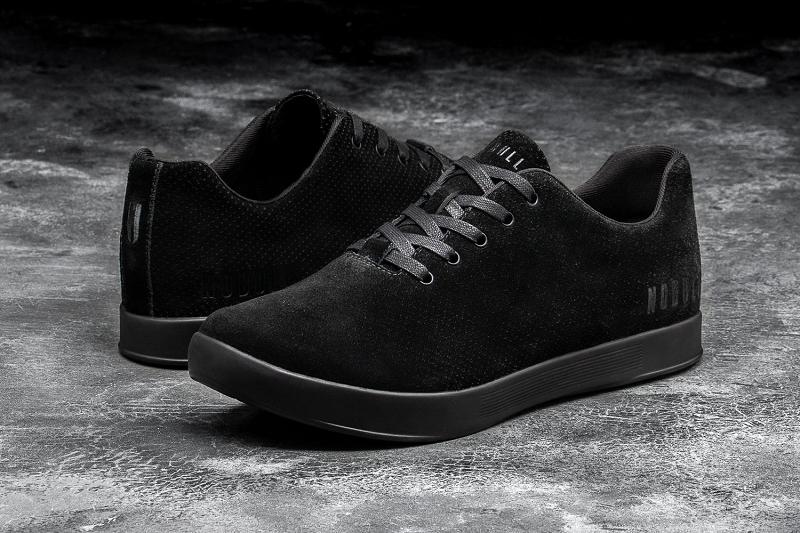 Men's Nobull Suede Trainers Black | SG I2304L
